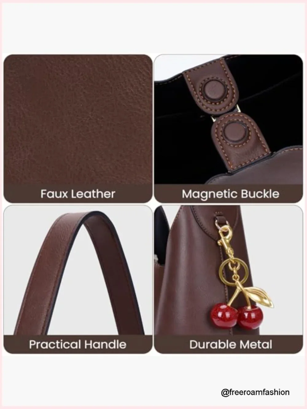 Faux Suede Hobo Bag Vegan Leather Shoulder Tote Medium Slouchy Handbag